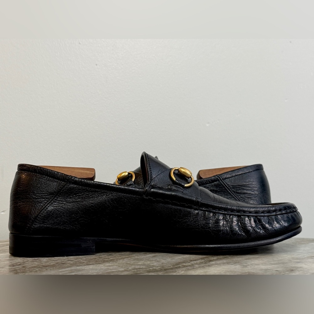 GUCCI Betis 1953 Black Leather Horsebit Loafers US 9 Gucci 8.5 Jordaan $1100 - Picture 5 of 13